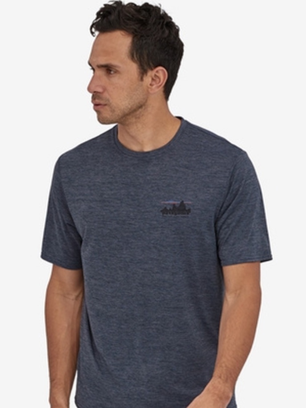 Patagonia Men's Capilene Cool Short Sleeve Crew Tee - Heather Navy